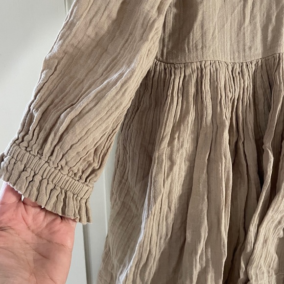 Free People Tan Gauzy Mini Dress - Picture 4 of 14